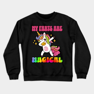 My Farts Are Magical  Dabbing Unicorn Tie Dye Crewneck Sweatshirt